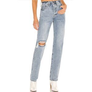 Pistola Cassie Super High Rise Straight Button-fly Jeans, size 28, NWOT